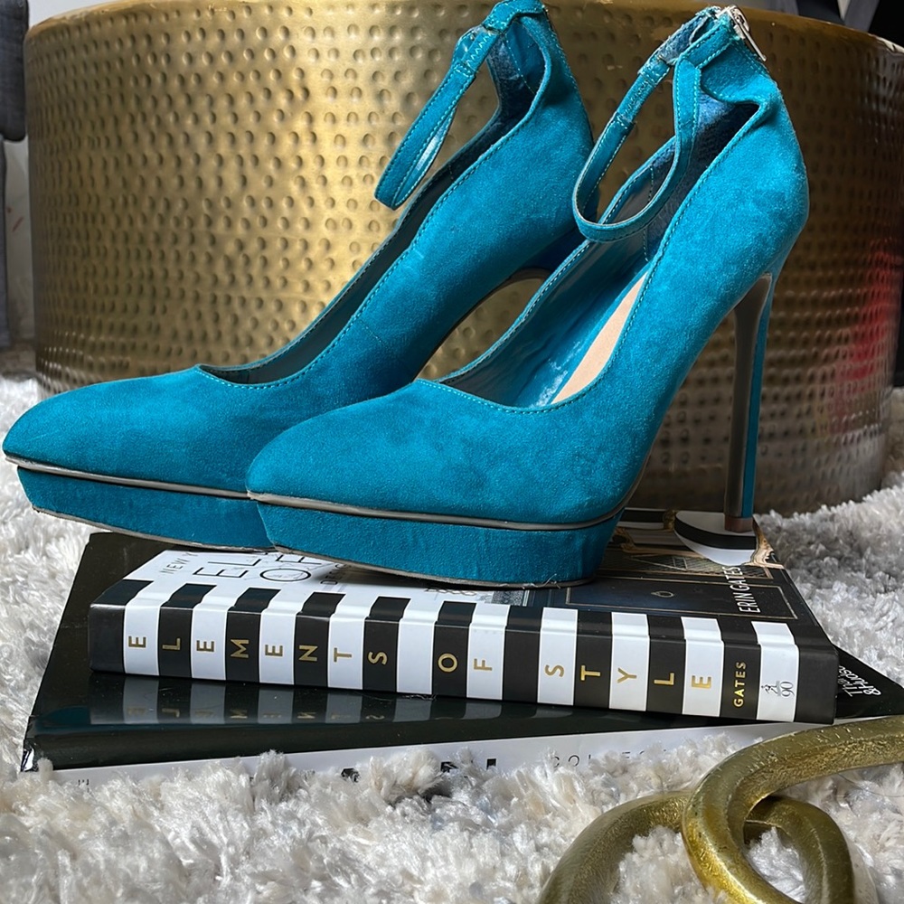 JustFab suede heels 🤍